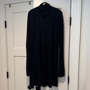 Theory Black Turtleneck Dress